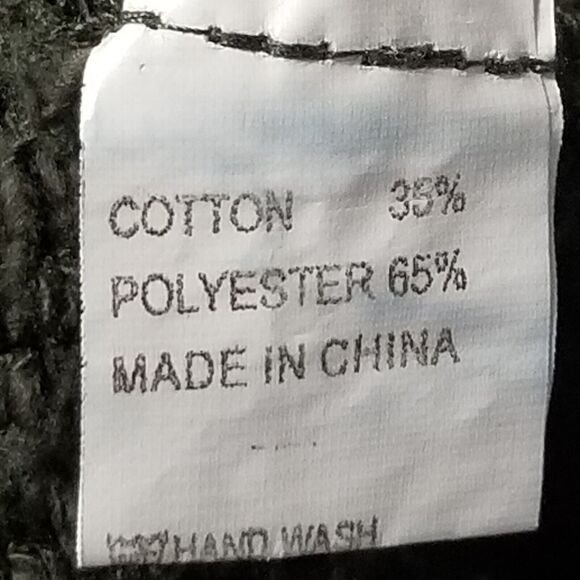 AndTheWhy M/L Army Green Sweater Turtleneck Waffle Knit Chunky Gremlin - Picture 6 of 9